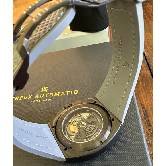 CREUX AUTOMATIQ Ghost V3 Mono II CA-09-5 Forged Carbon Bezel Mens Watch 1/70 - Picture 5 of 9